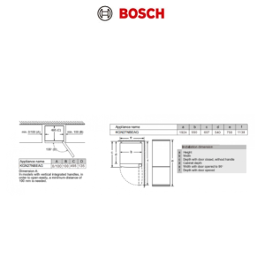 Bosch KGN27NBEAG 171公升 2系列 下置式冰格雪櫃